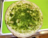 シーフードジェノベーゼピザ作り方1写真