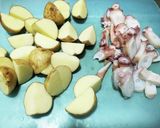 野菜たっぷりタコの炒め物作り方1写真