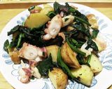 野菜たっぷりタコの炒め物作り方5写真