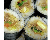 おうちで簡単 海鮮恵方巻き(太巻き)作り方15写真