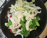 ≪韓国風≫スンデと野菜の炒め作り方5写真