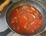 パンチェッタと椎茸のトマトクリームパスタ作り方7写真