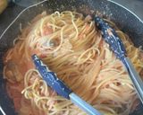 パンチェッタと椎茸のトマトクリームパスタ作り方10写真