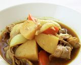 甘味が美味しい【カレー肉芋】肉じゃが作り方6写真