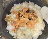 鮭バター醤油ごはん作り方2写真