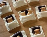 パイシートで、おねんねクマさんチョコパイ作り方3写真