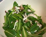 小松菜のホットサラダ作り方1写真