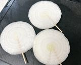 新玉ねぎのライスペーパーピザ作り方3写真