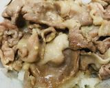 豚肉／細切れ肉でつくる●塩豚たまご丼作り方2写真