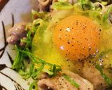 豚肉／細切れ肉でつくる●あまから豚玉子丼作り方3写真