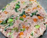 【節約】野菜たっぷりチーズインハンバーグ作り方3写真