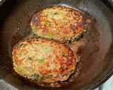 【節約】野菜たっぷりチーズインハンバーグ作り方5写真