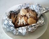 ホタテときのこのホイル焼き作り方6写真