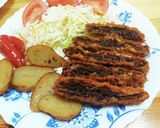 大阪式♪牛ロースのミルフィーユ・ビフカツ作り方6写真