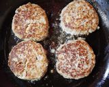 低糖大豆牛豚合挽きハンバーグ作り方6写真