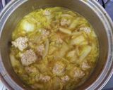 カレーの後の鍋でスープ作り方5写真