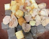 ☆鶏もも＊厚揚げ＊こんにゃくでどて煮☆作り方7写真