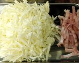 フライパンdeお好み焼き風トースト作り方1写真