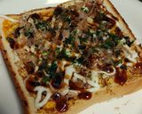 フライパンdeお好み焼き風トースト作り方7写真