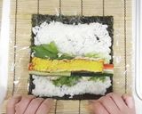 節分にも☆簡単サラダ巻きの恵方巻き作り方5写真