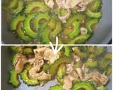 豚バラゴーヤのガリバタポン♪作り方4写真