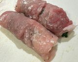 こってり♪春菊の胡麻味噌バター肉巻き作り方3写真