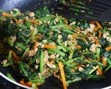 ご飯が進む♪ほうれん草の肉味噌炒め作り方4写真