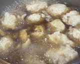 小松菜と椎茸・舞茸が旨い♡鶏肉団子汁作り方6写真