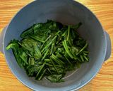 ほうれん草入り卵巾着作り方1写真