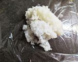 【洗い物ゼロ】スパム風ハンバーグおにぎり作り方2写真