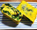 お弁当に甘いほうれん草の卵焼き　作り方4写真