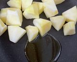 オリーブオイルでヘルシーアップルシナモン作り方1写真