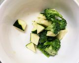 根菜茄子白菜簡単きな粉チリ味温野菜サラダ作り方3写真