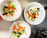 根菜茄子白菜オイごま甘酢煮味温野菜サラダ作り方4写真
