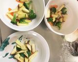 根菜茄子白菜簡単きな粉チリ味温野菜サラダ作り方5写真