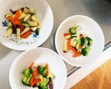 根菜茄子白菜オイごま甘酢煮味温野菜サラダ作り方5写真