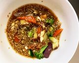 根菜茄子白菜オイごま甘酢煮味温野菜サラダ作り方12写真