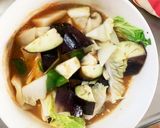 根菜茄子白菜簡単きな粉チリ味温野菜サラダ作り方14写真