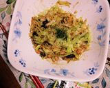 千切りキャベツの焼きそばソース炒め作り方2写真