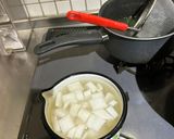 ジャガ芋豚角切りの甜麺醤炒めと大根スープ作り方4写真