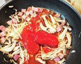 きのことベーコンのトマトペンネ作り方5写真