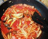 きのことベーコンのトマトペンネ作り方6写真