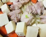 鍋の素●くたくたキャベツの鶏肉うどん鍋作り方3写真