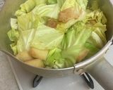 柔らか甘い！春キャベツと油揚げの甘辛煮作り方3写真