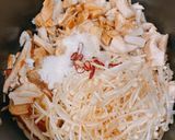さっぱりピリ辛　三色なめ茸作り方1写真