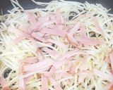 給食の「もやしとハムの炒め物」♡酢入り作り方3写真