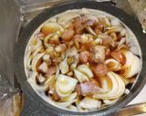 椎茸と三つ葉たっぷりの親子丼作り方3写真