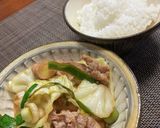 ニンニクの葉とキャベツと豚肉炒め作り方6写真