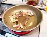 ベーコンときのこ和風パスタ作り方3写真