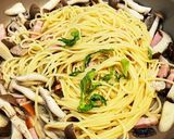 ベーコンときのこ和風パスタ作り方7写真
